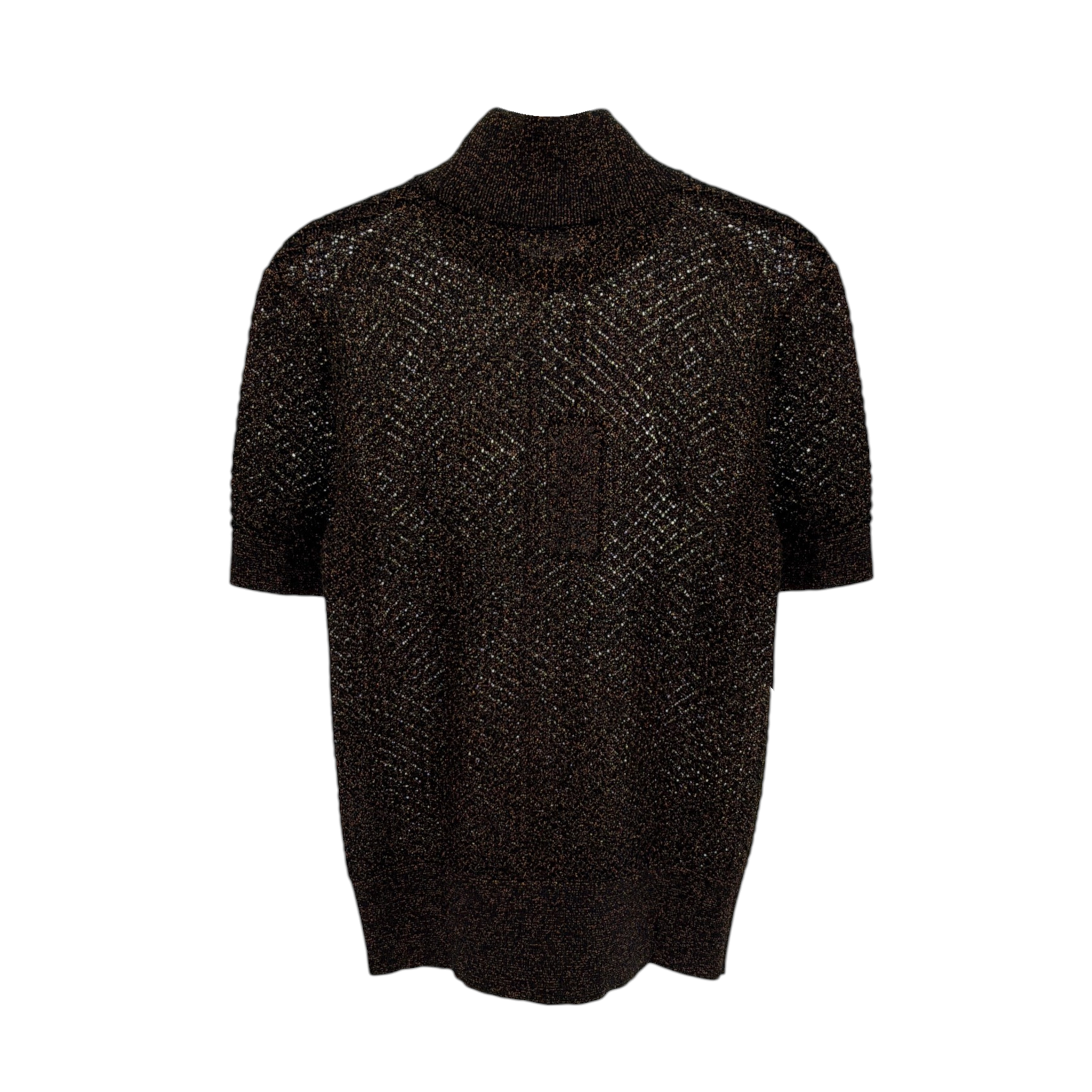 DOLCE & GABBANA Metallic Mock Neck Sweater Dolce & Gabbana
