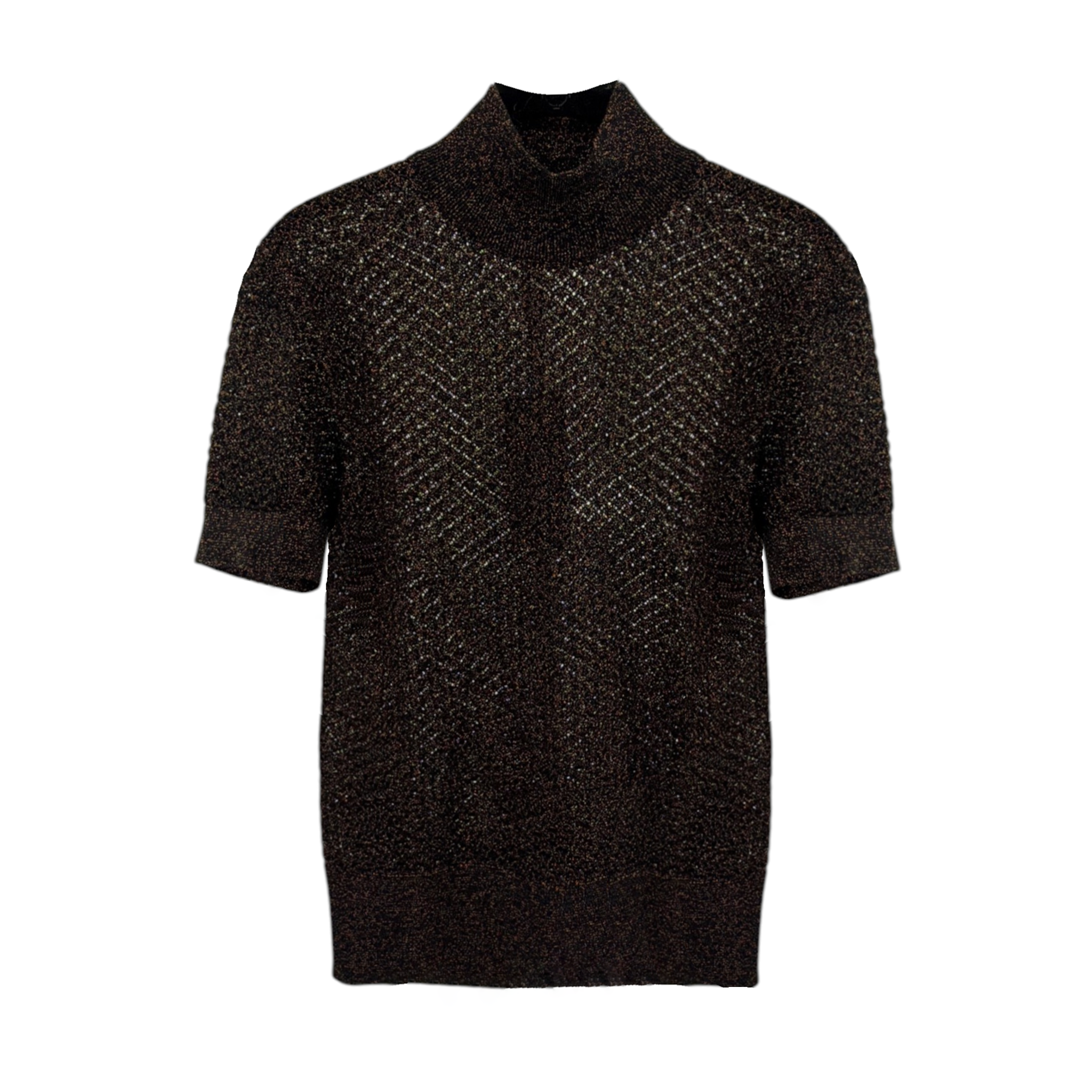 DOLCE & GABBANA Metallic Mock Neck Sweater Dolce & Gabbana