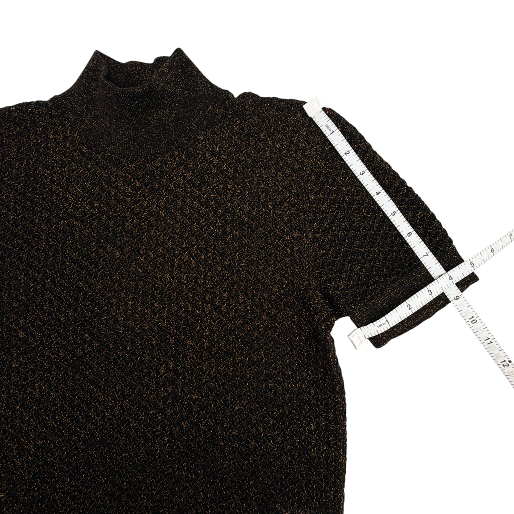 DOLCE & GABBANA Metallic Mock Neck Sweater Dolce & Gabbana