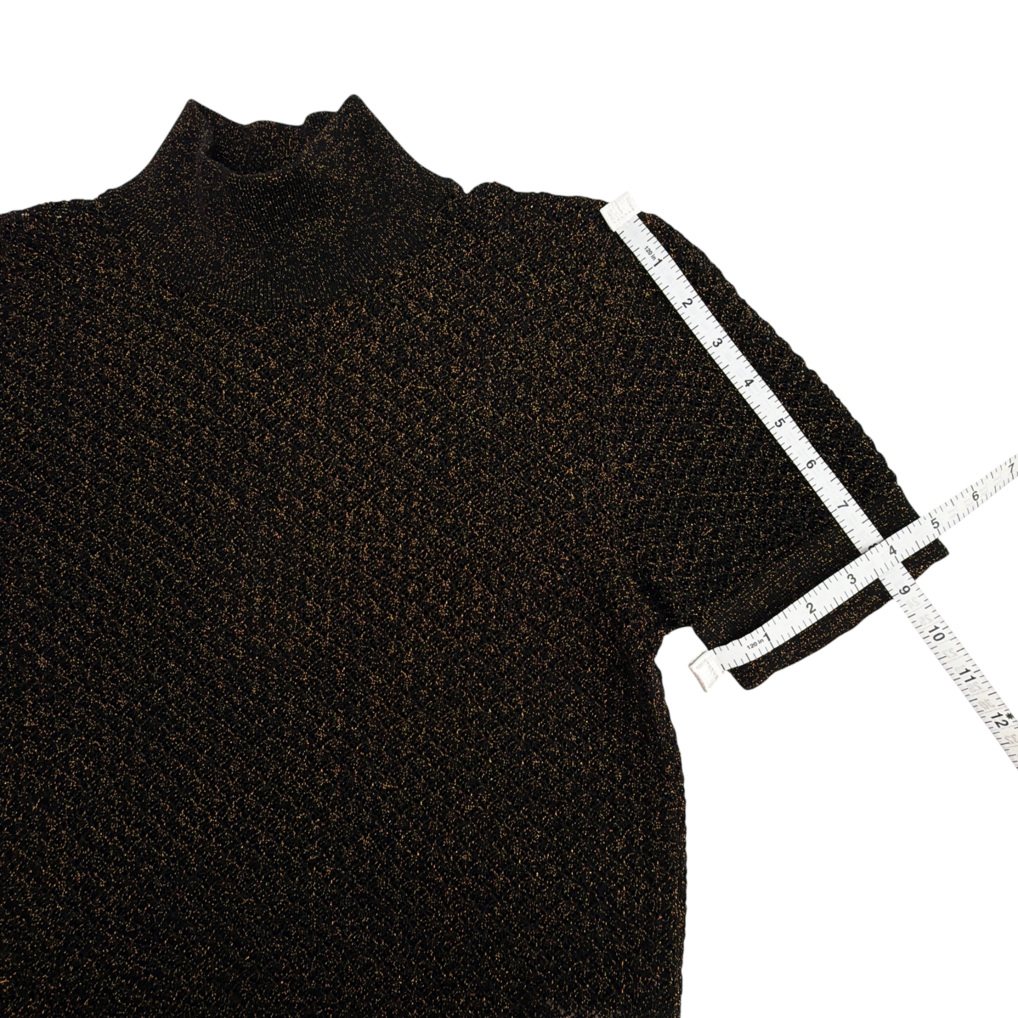 DOLCE & GABBANA Metallic Mock Neck Sweater Dolce & Gabbana