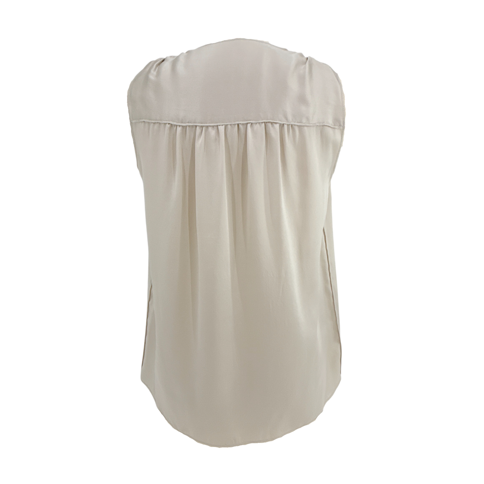 DOLCE & GABBANA Ruffle Sleeveless Silk Blouse IT42 Dolce & Gabbana