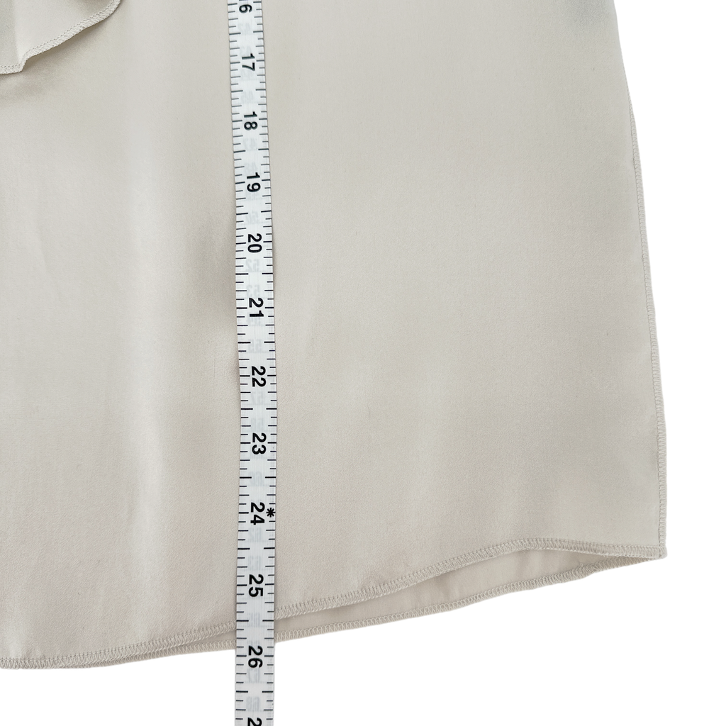 DOLCE & GABBANA Ruffle Sleeveless Silk Blouse IT42 Dolce & Gabbana