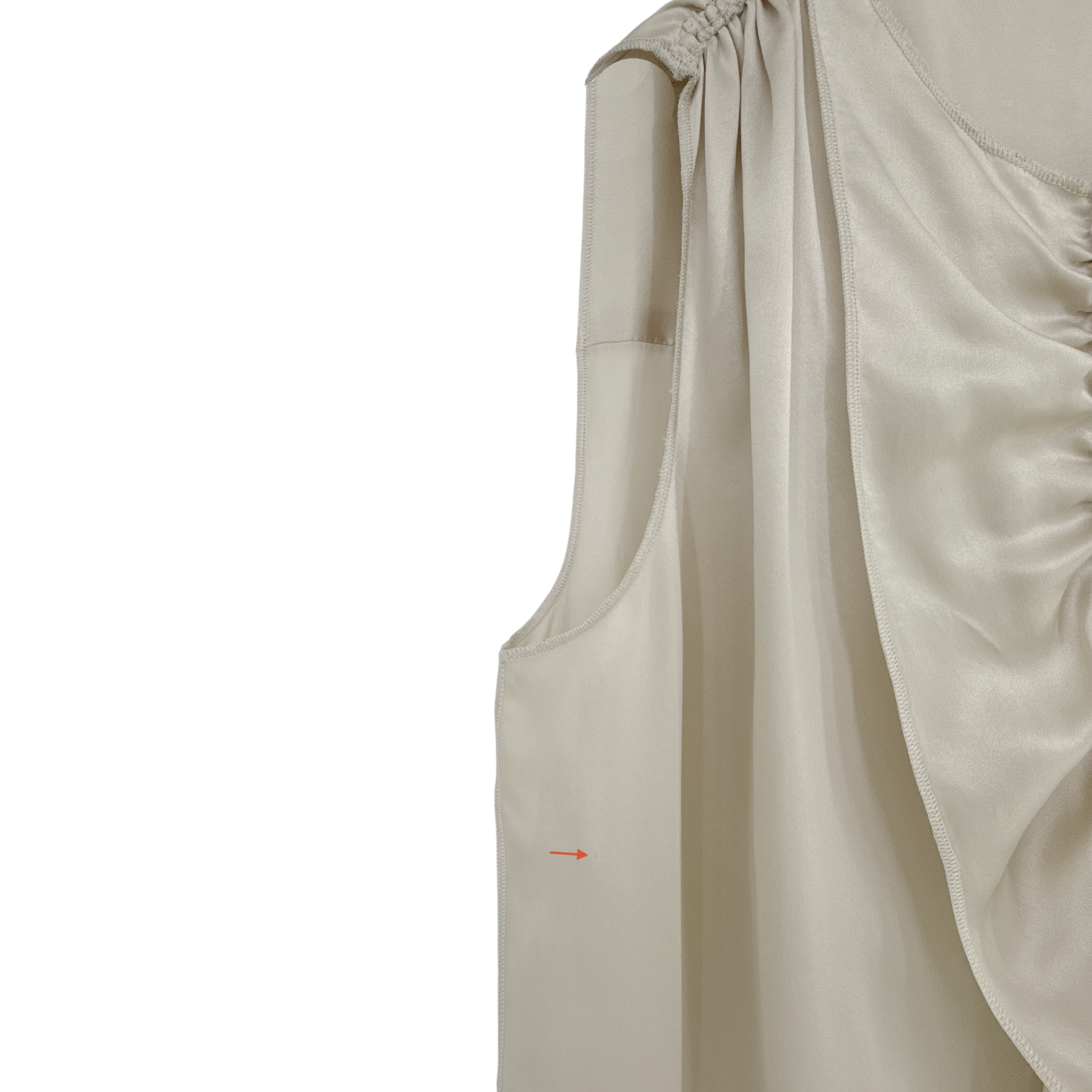 DOLCE & GABBANA Ruffle Sleeveless Silk Blouse IT42 Dolce & Gabbana