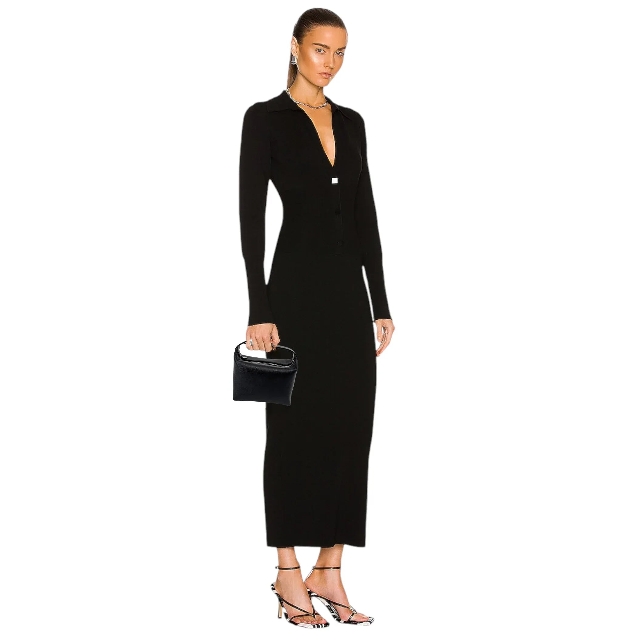 EERA Moon Bag Laminated Leather in Black - flyKAMP