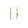 ELSIE FRIEDA Small Fringe Hoop Razzle Dazzle Earrings Elsie Frieda