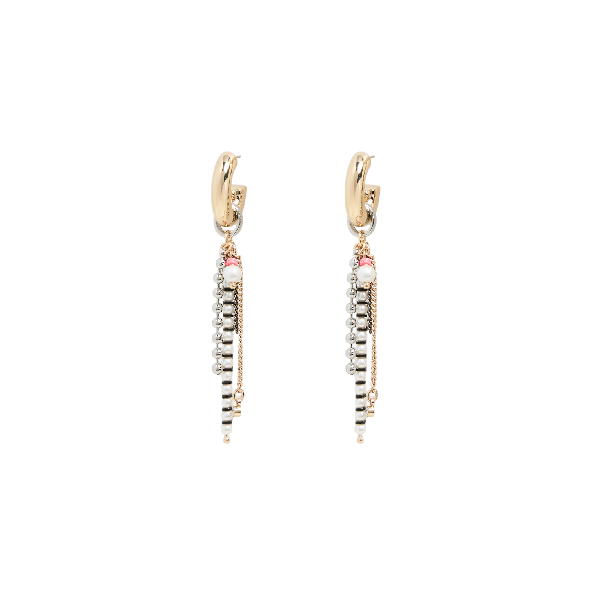ELSIE FRIEDA Small Fringe Hoop Razzle Dazzle Earrings Elsie Frieda