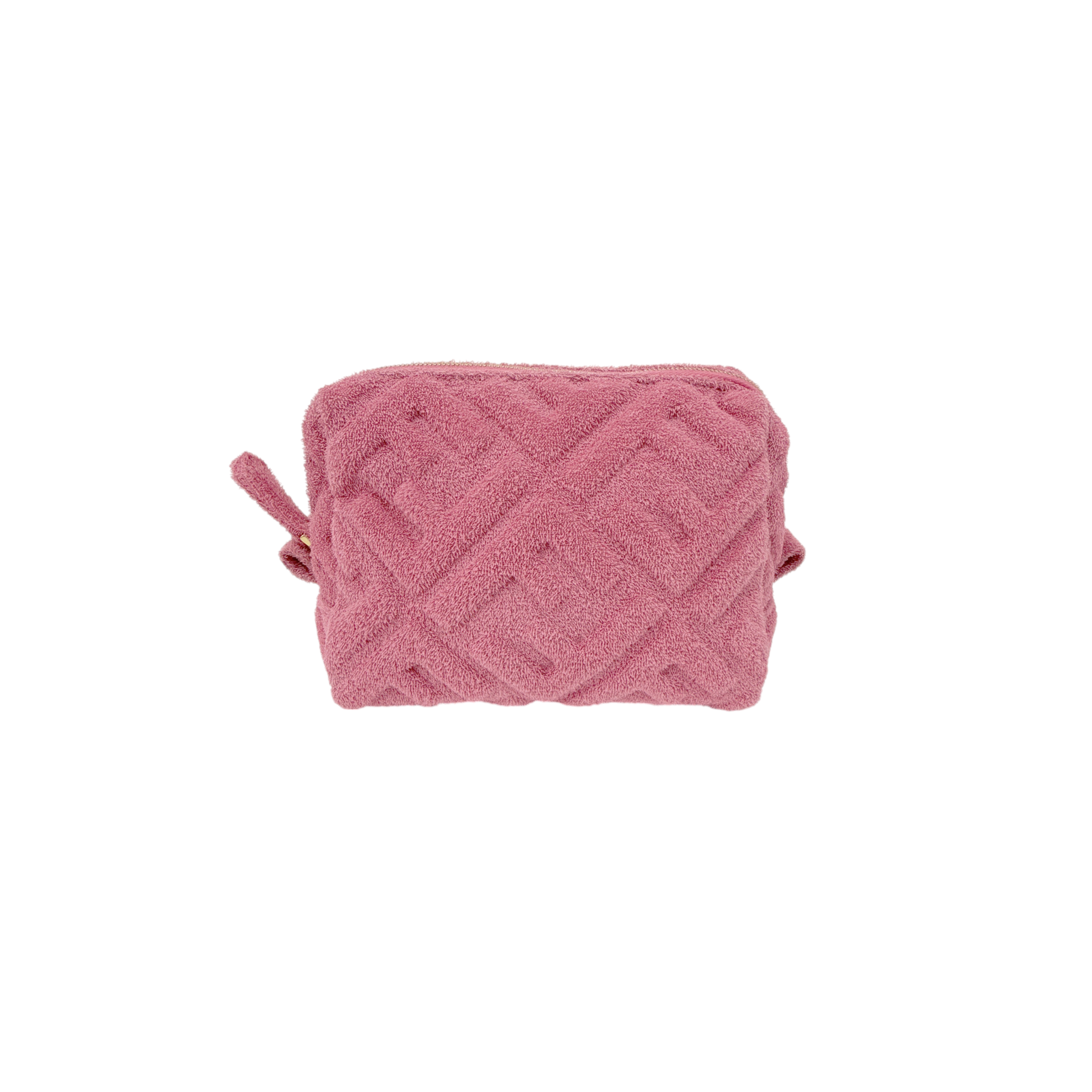 FENDI FF 1974 Cosmetic Pouch Zucca Embossed Terry Cloth Fendi