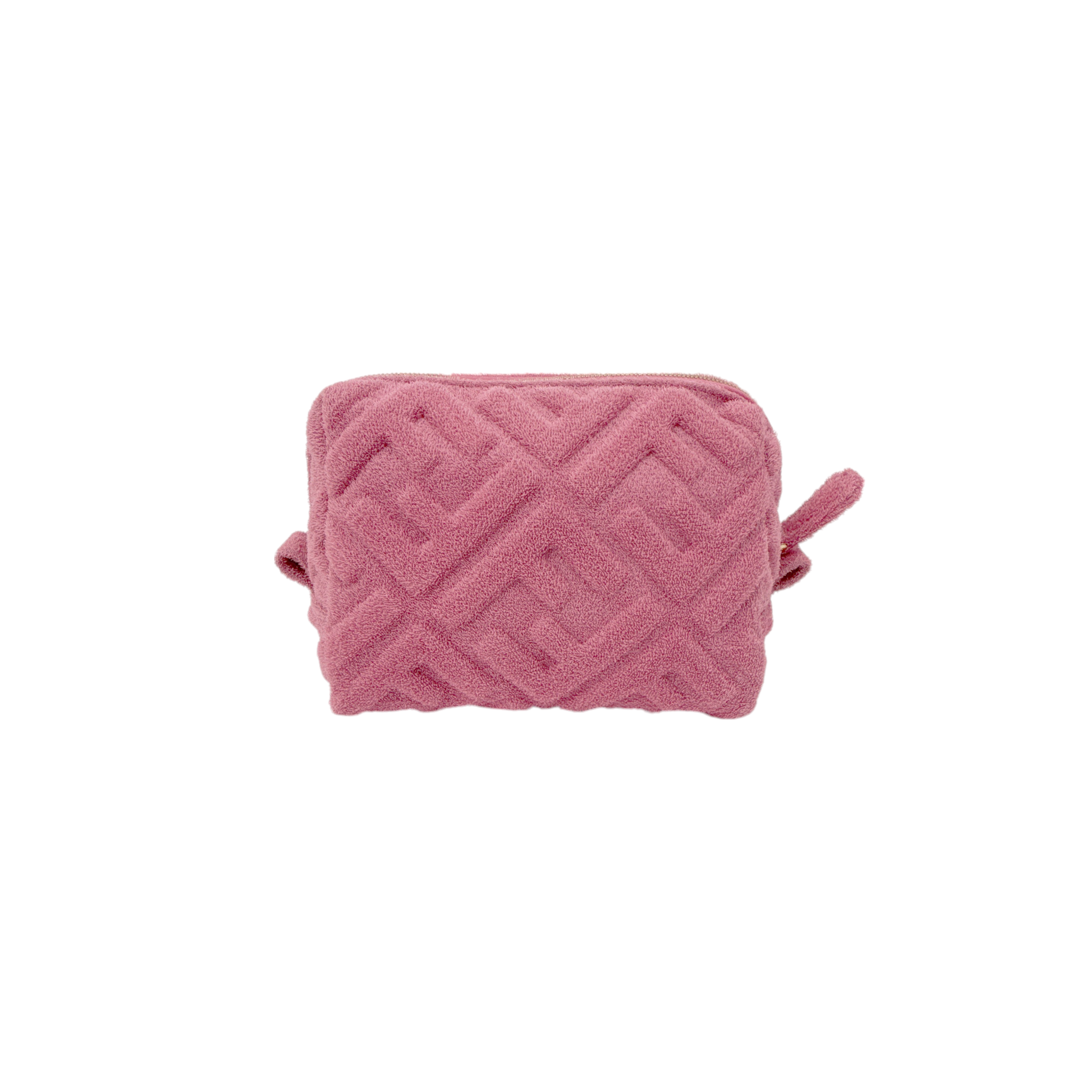 FENDI FF 1974 Cosmetic Pouch Zucca Embossed Terry Cloth Fendi