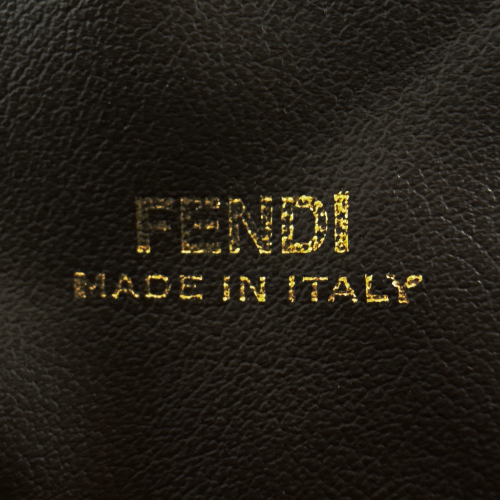 FENDI FF 1974 Cosmetic Pouch Zucca Embossed Terry Cloth Fendi