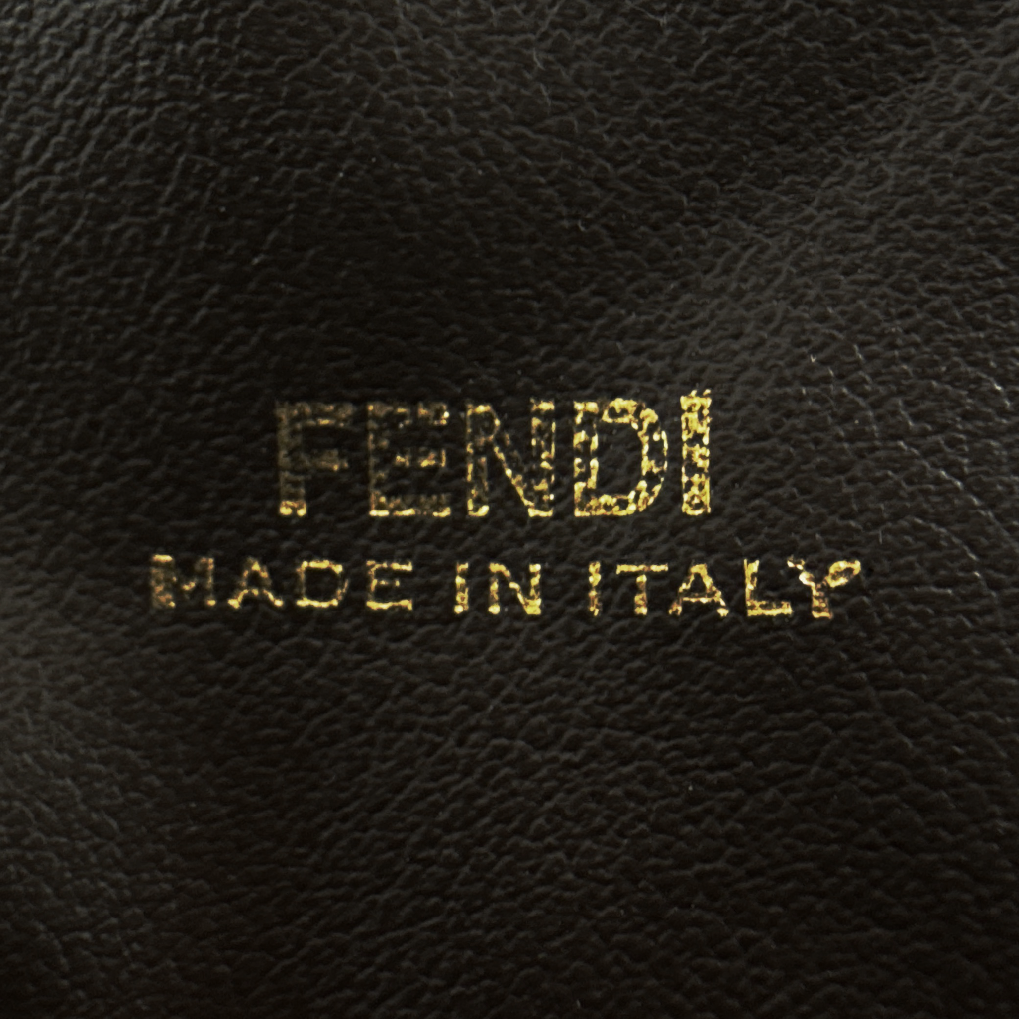 FENDI FF 1974 Cosmetic Pouch Zucca Embossed Terry Cloth Fendi