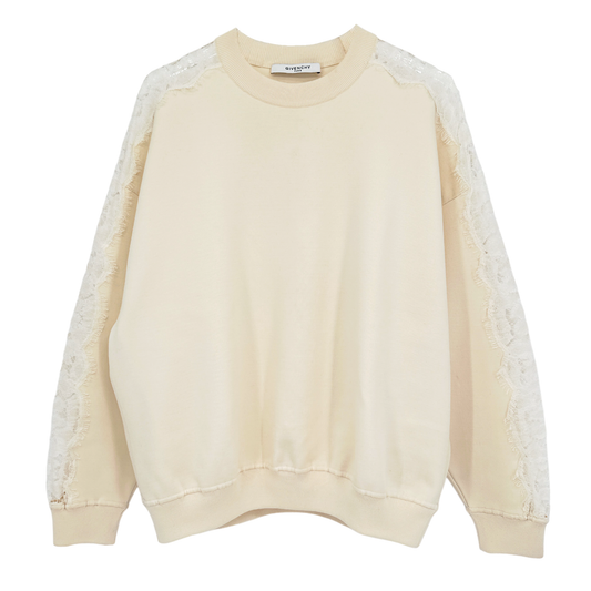 GIVENCHY Lace Insert Sweatshirt S