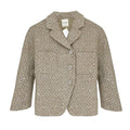 ST. JOHN Textured Sequin Knit Collared Jacket 4|S - flyKAMP