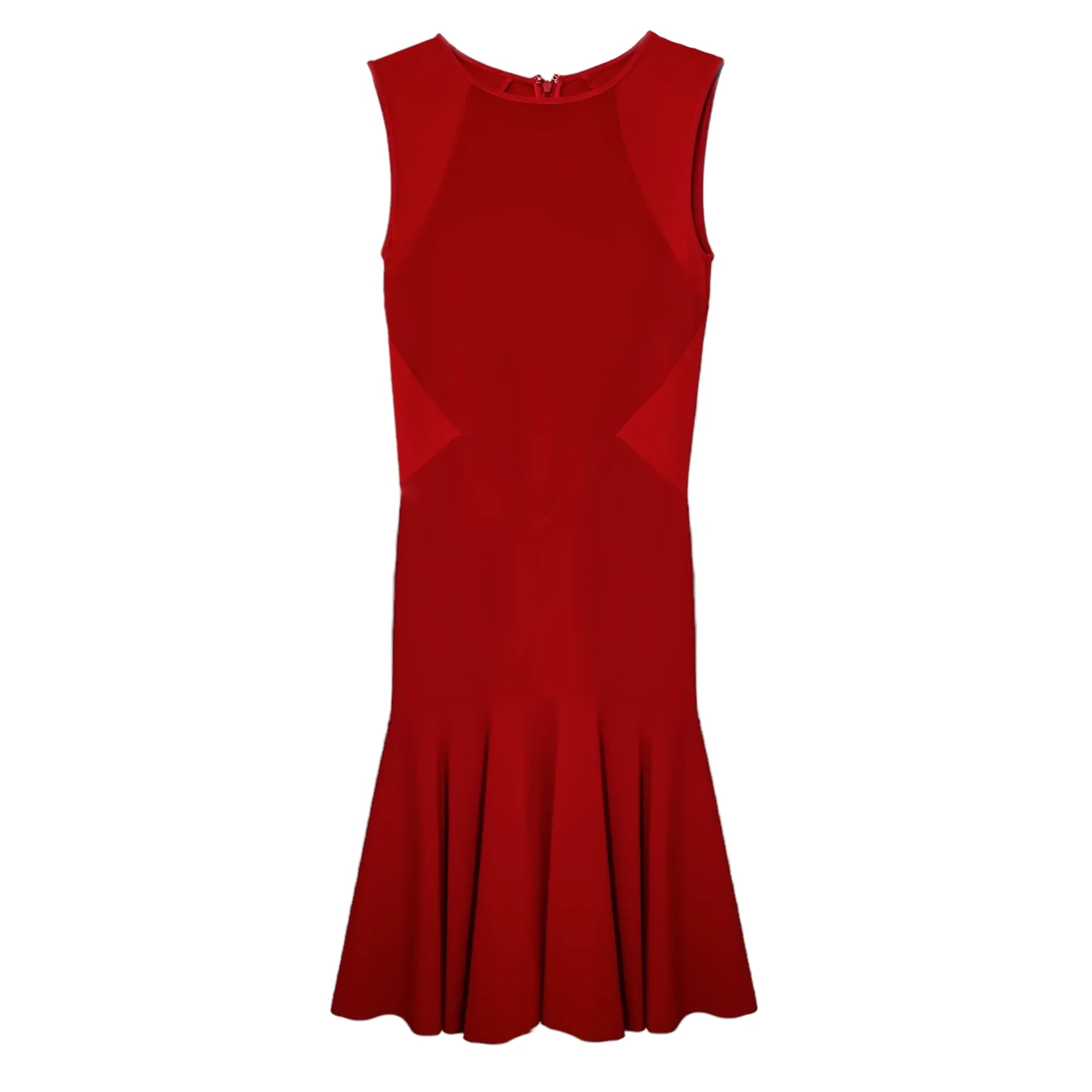 STELLA MCCARTNEY Paneled Sleeveless Dress in Red Size XS - flyKAMP