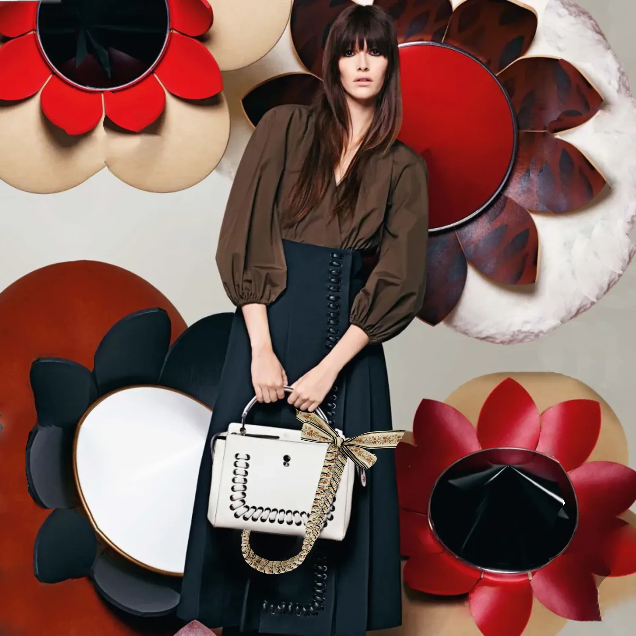 FENDI Floral Ribbon Guitar Bag Strap - flyKAMP