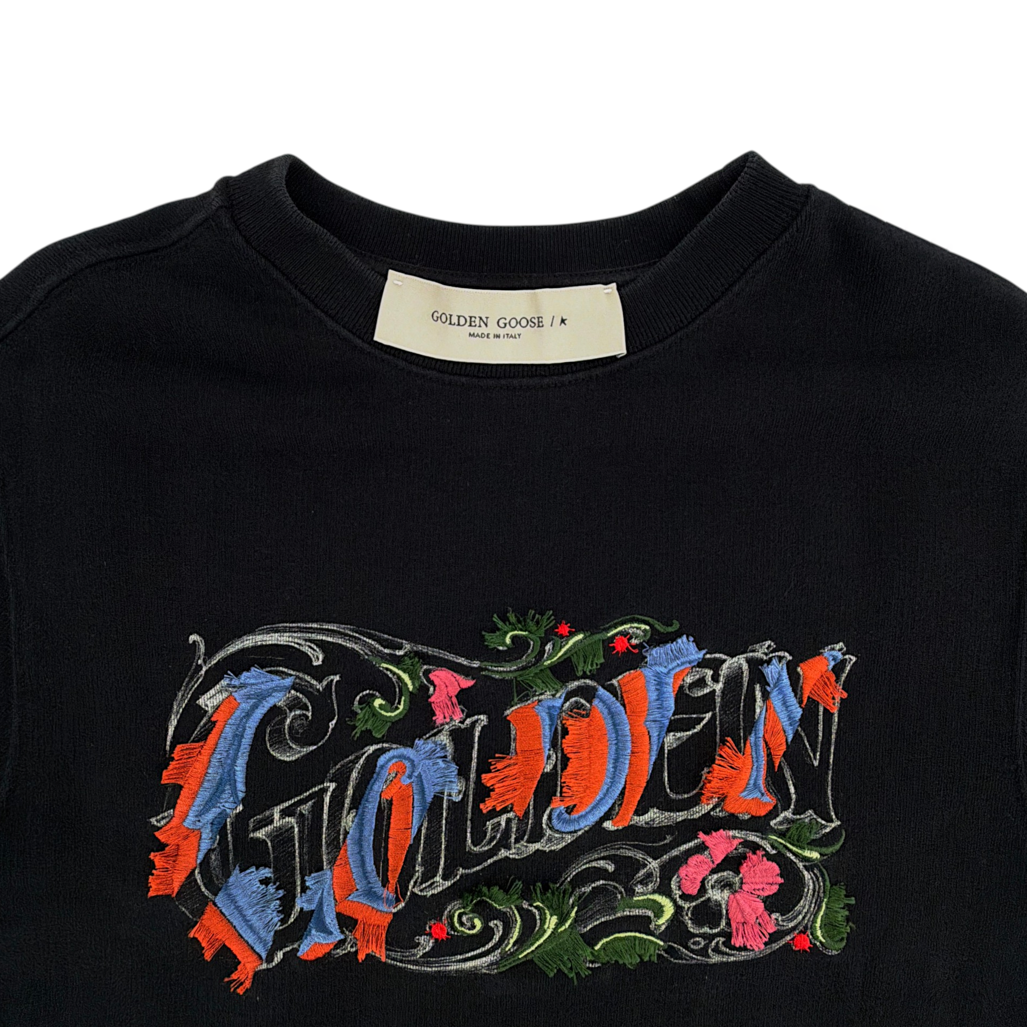 GOLDEN GOOSE Embroidered Logo Sweatshirt S Golden Goose