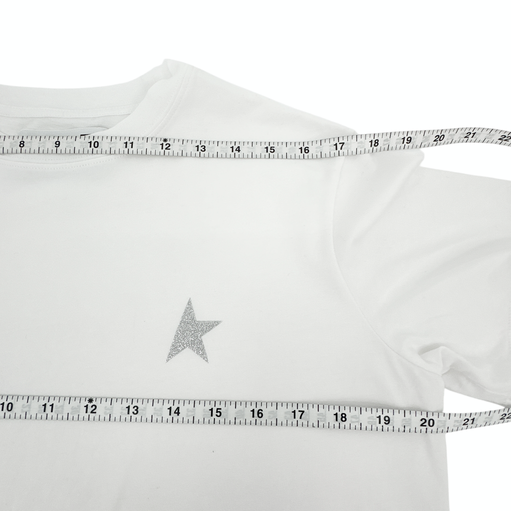 GOLDEN GOOSE Crewneck Glitter Star Tee S Golden Goose