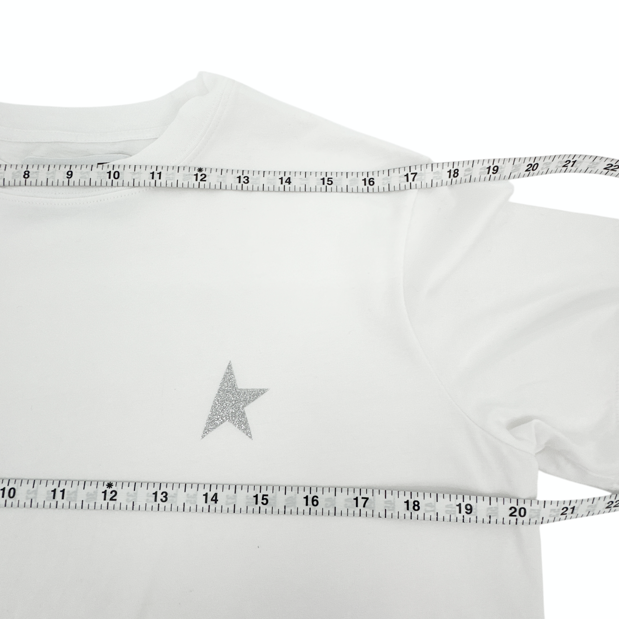 GOLDEN GOOSE Crewneck Glitter Star Tee S Golden Goose