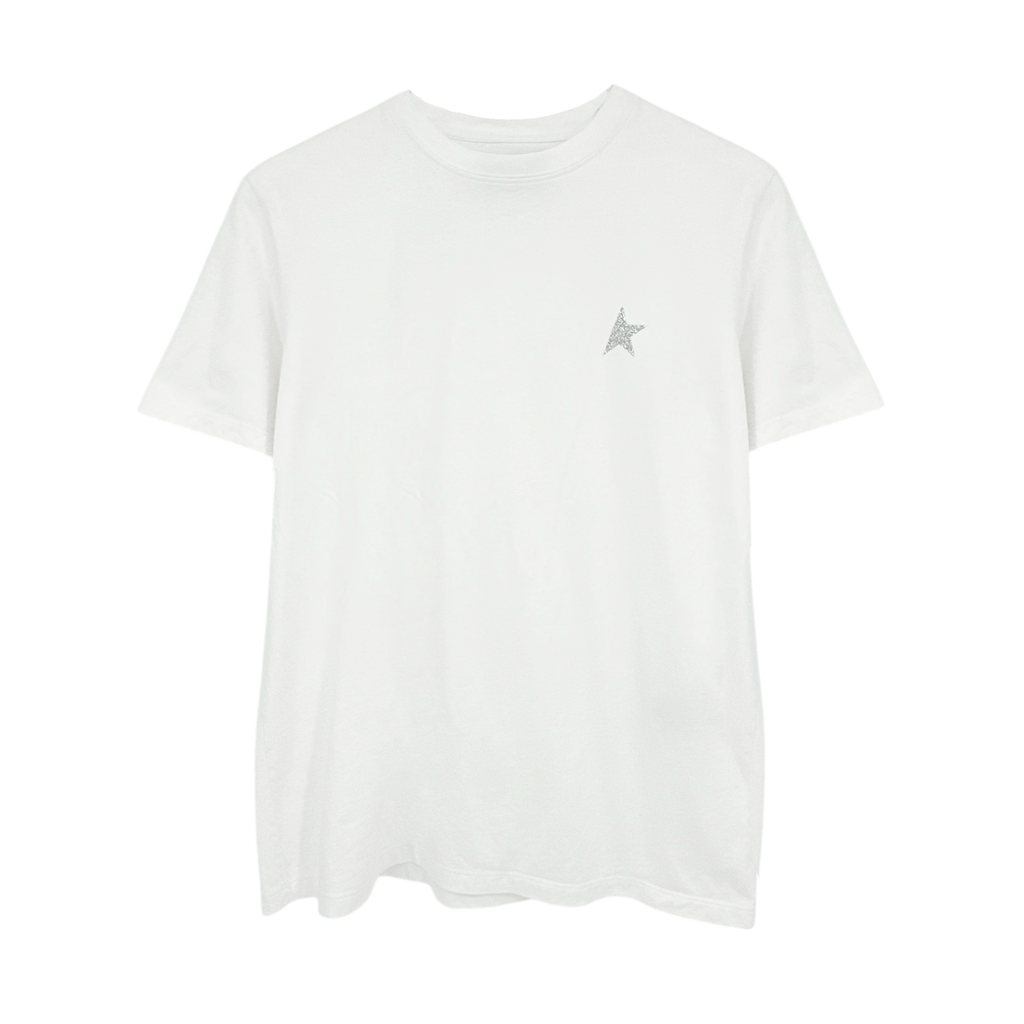 GOLDEN GOOSE Crewneck Glitter Star Tee S Golden Goose