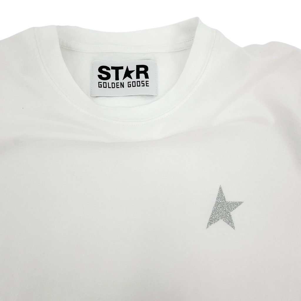 GOLDEN GOOSE Crewneck Glitter Star Tee S Golden Goose