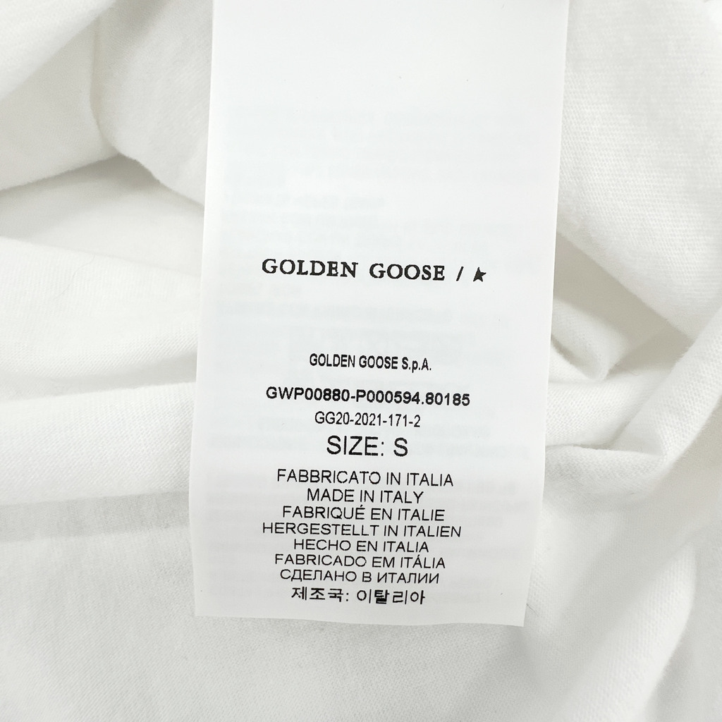 GOLDEN GOOSE Crewneck Glitter Star Tee S Golden Goose