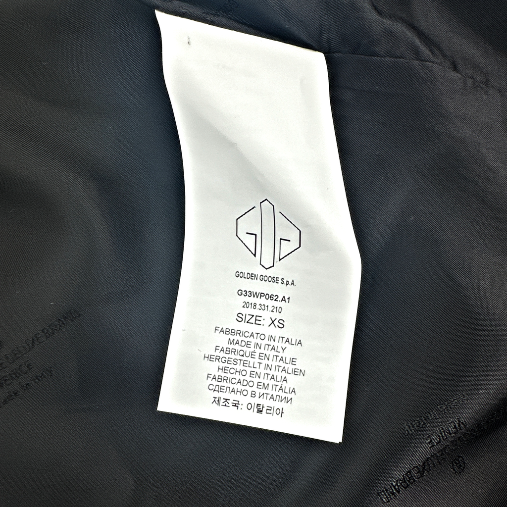 GOLDEN GOOSE Misam Double Breasted Blazer Jacket in Grey XS Golden Goose