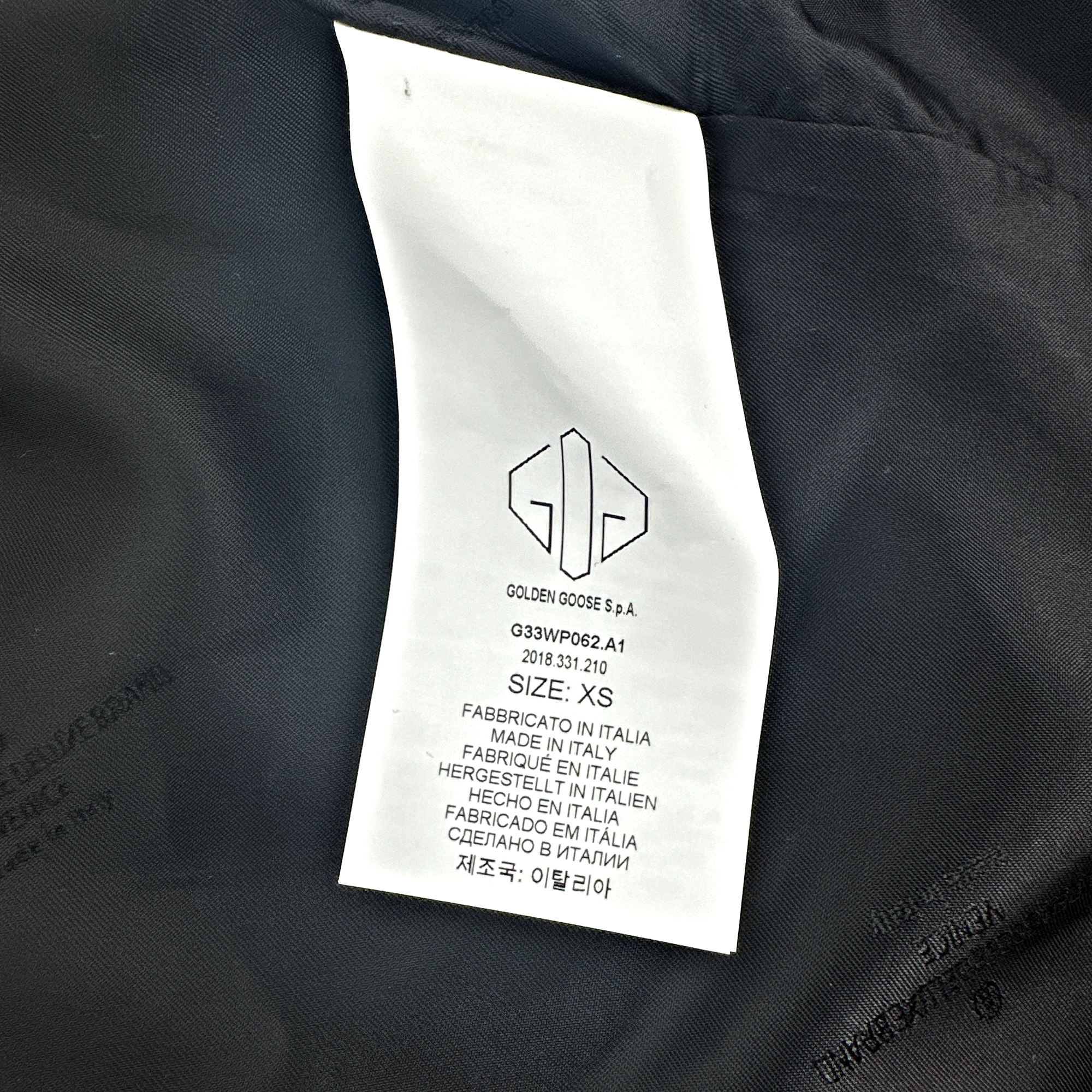 GOLDEN GOOSE Misam Double Breasted Blazer Jacket in Grey XS Golden Goose