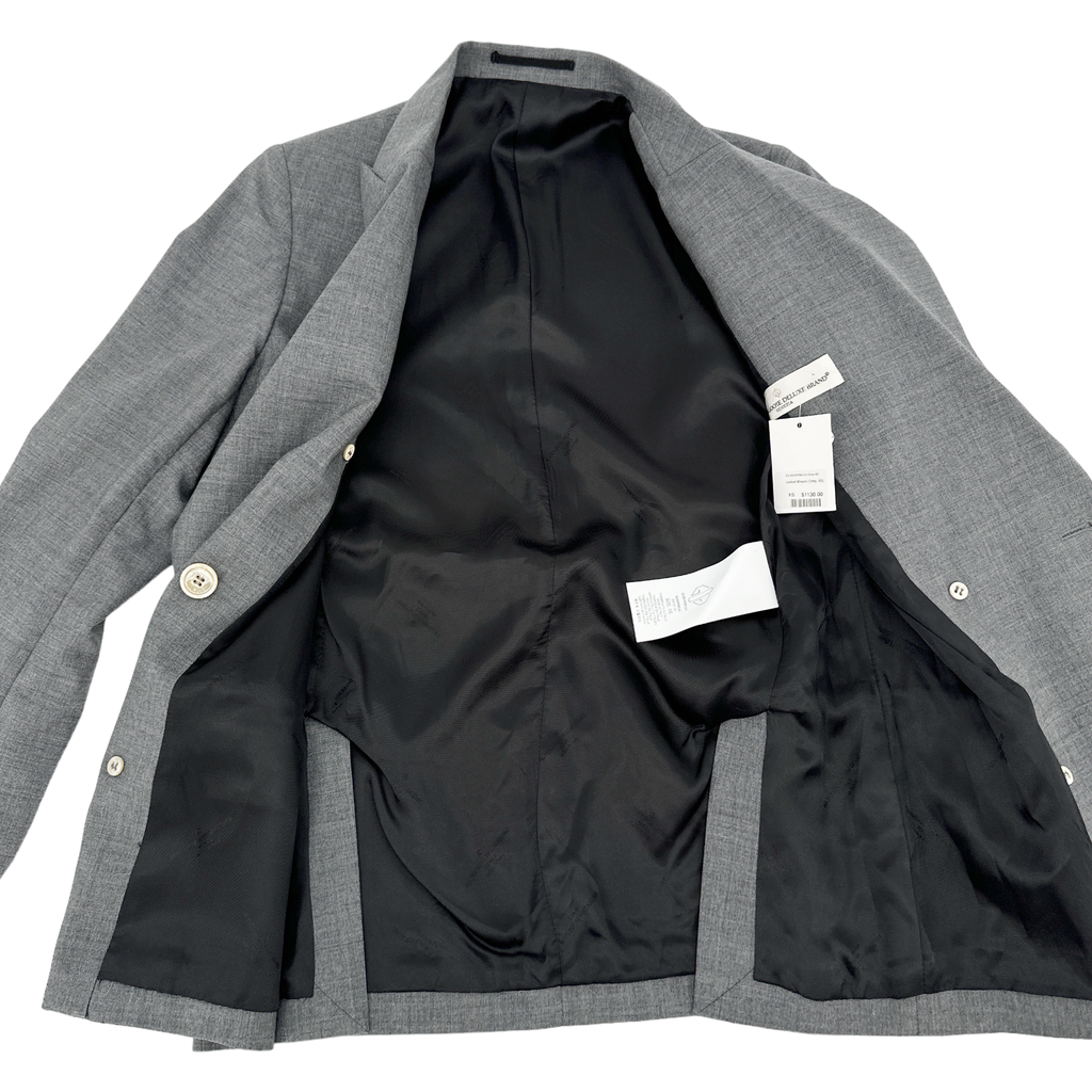 GOLDEN GOOSE Misam Double Breasted Blazer Jacket in Grey XS Golden Goose