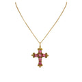 VIRGINS SAINTS & ANGELS VSA Addie Charm Necklace Gold & Pink - flyKAMP