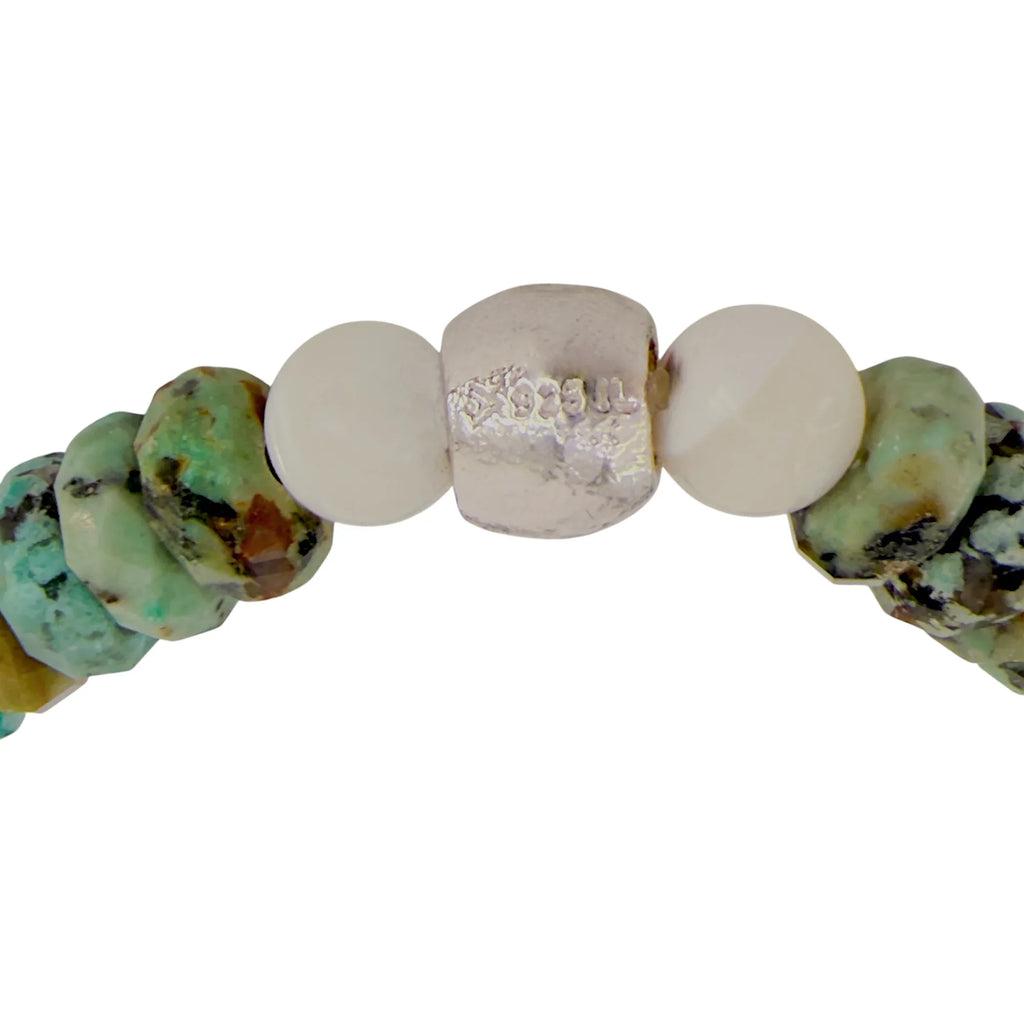 SILPADA In the Tropics Silver Mixed Stones Stretch Bracelet - flyKAMP