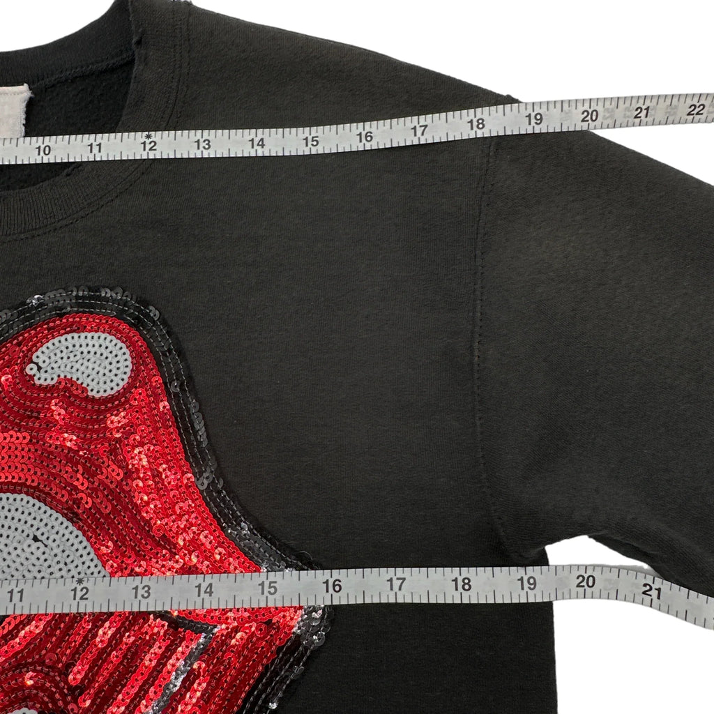 MADEWORN Rolling Stones Sequins Sweatshirt Size XS - flyKAMP