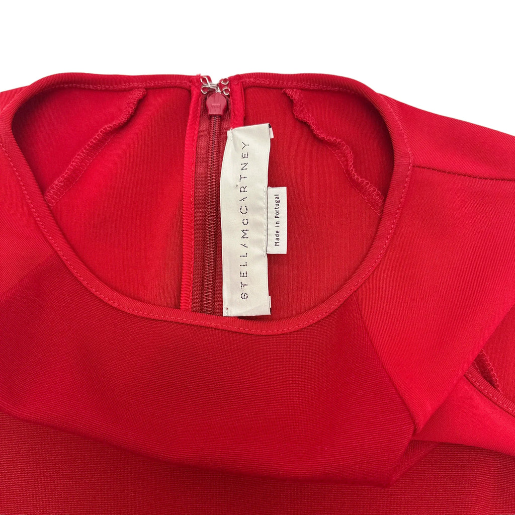STELLA MCCARTNEY Paneled Sleeveless Dress in Red Size XS - flyKAMP