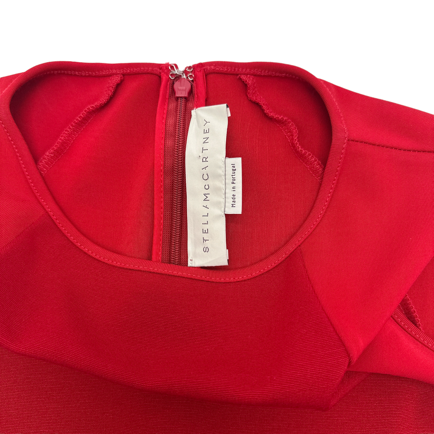 STELLA MCCARTNEY Paneled Sleeveless Dress in Red Size XS