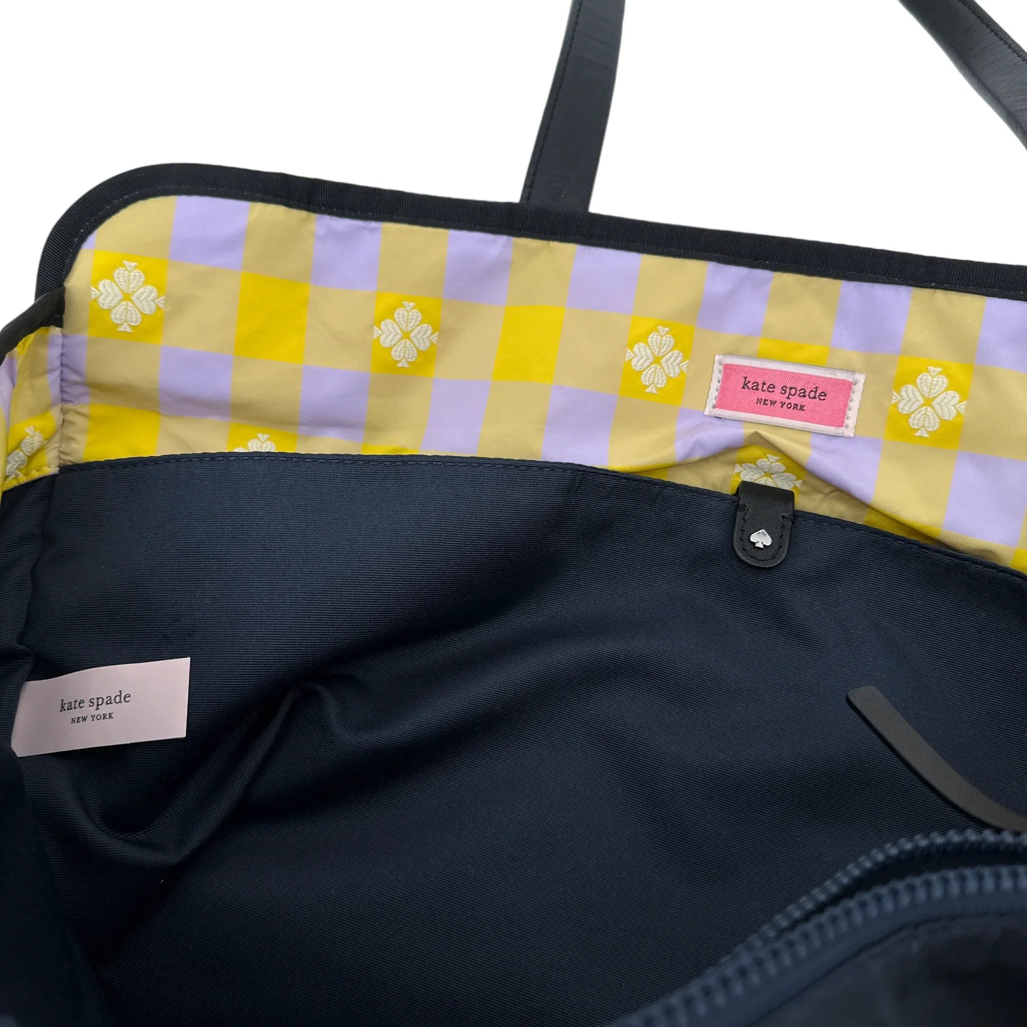 KATE SPADE New York Morley Extra Large Tote in Frozen Lilac and Chartreuse - flyKAMP