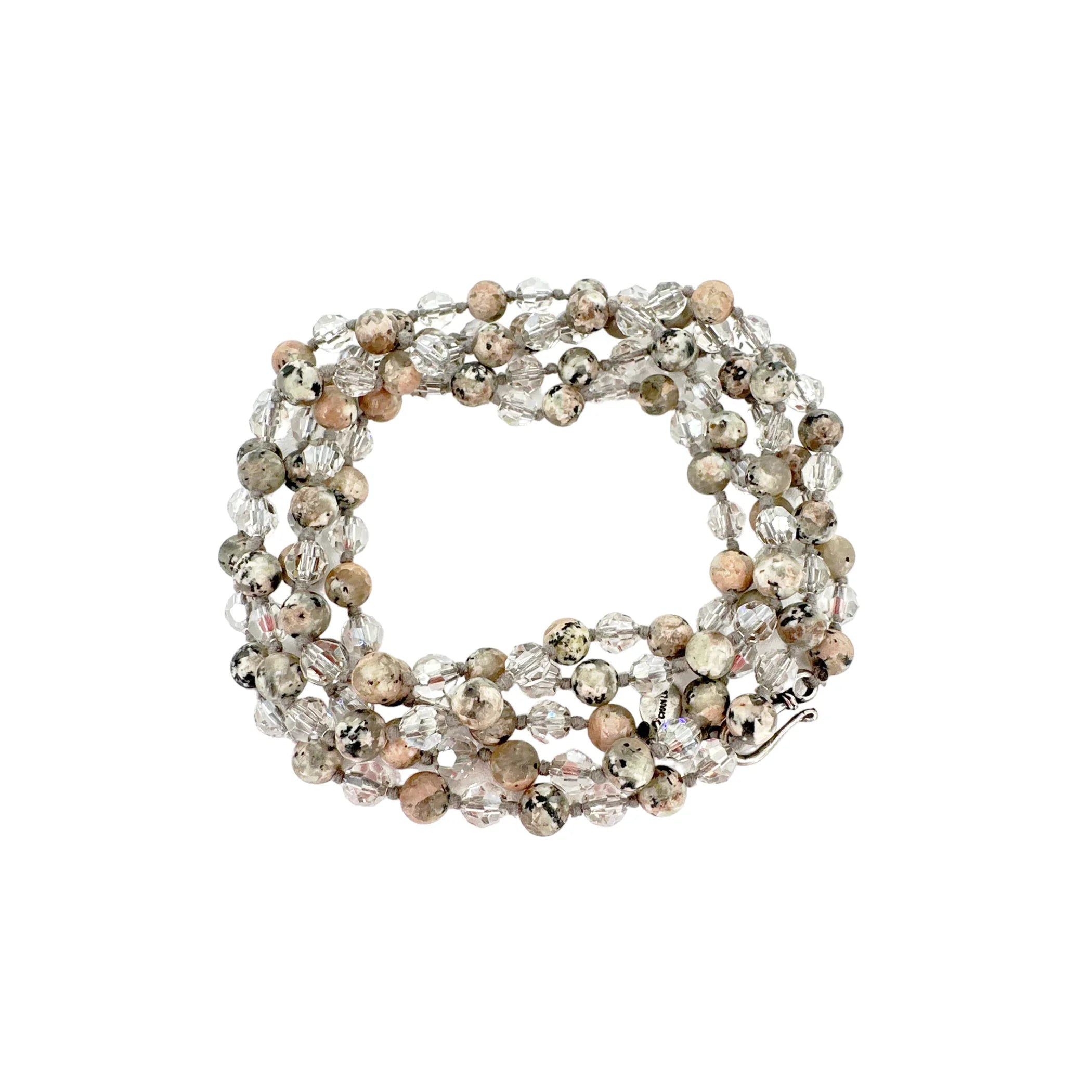 CHAN LUU Semi-Precious Necklace or Wrap Bracelet Clear & Natural - flyKAMP