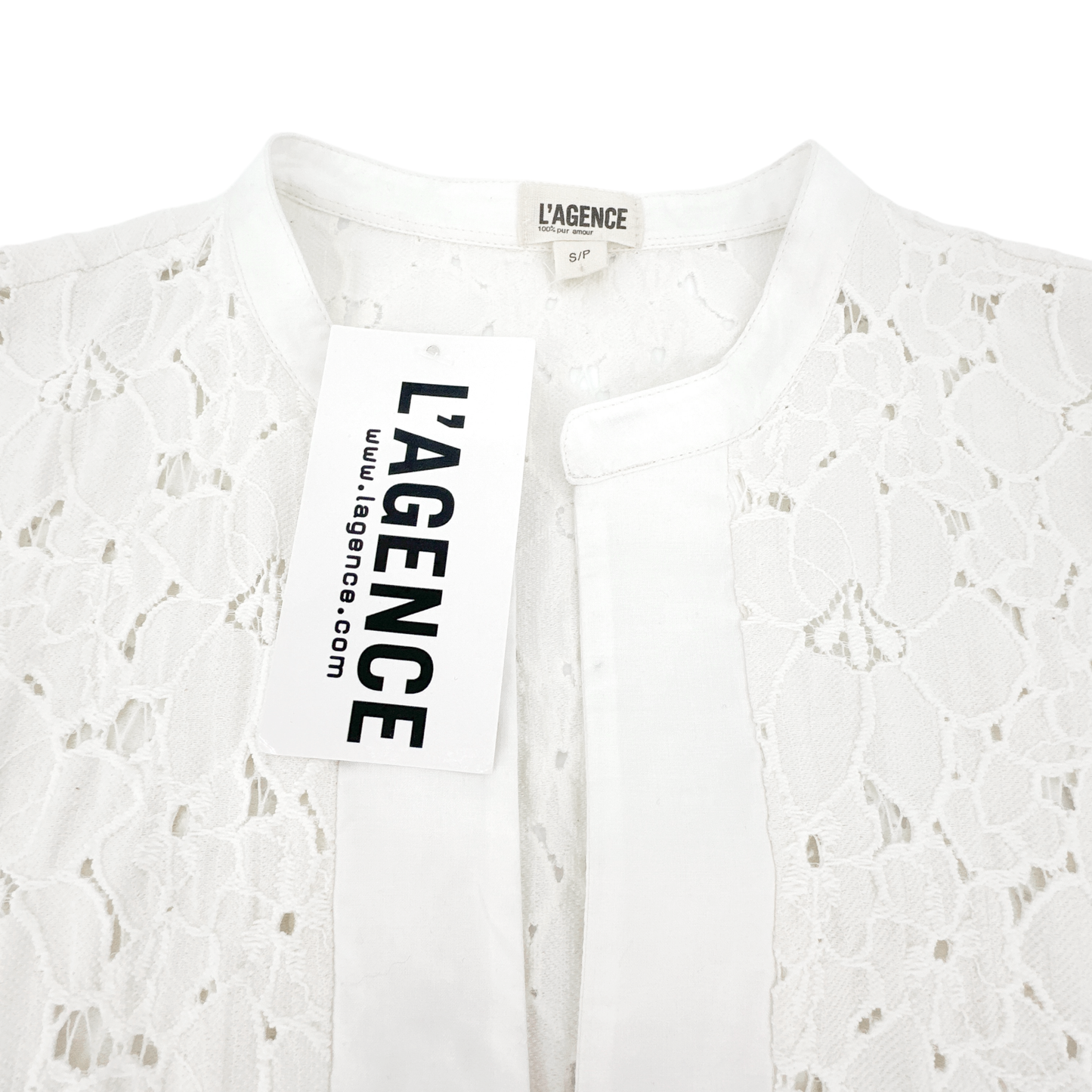 L'AGENCE Floral Lace Caftan Cover-up Dress One Size