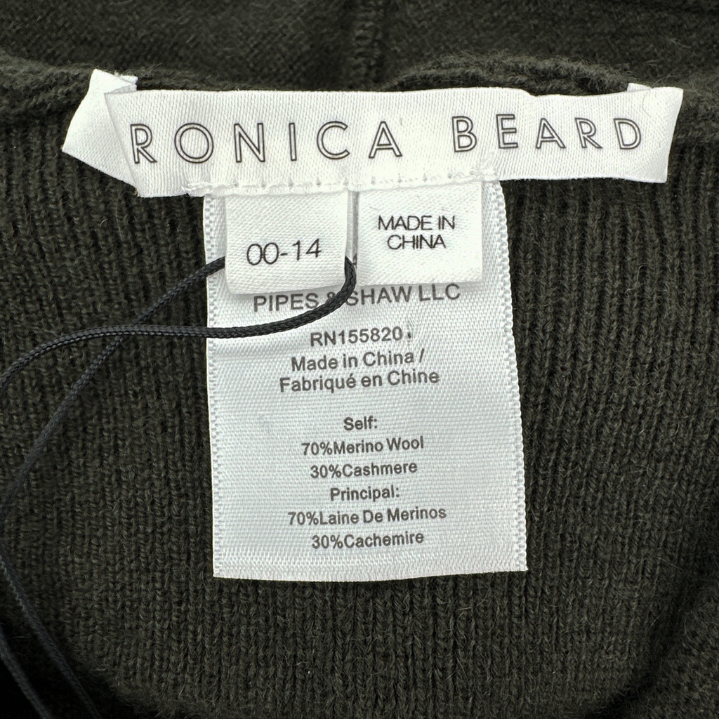 VERONICA BEARD Cashmere Hoodie Dickey in Army Veronica Beard