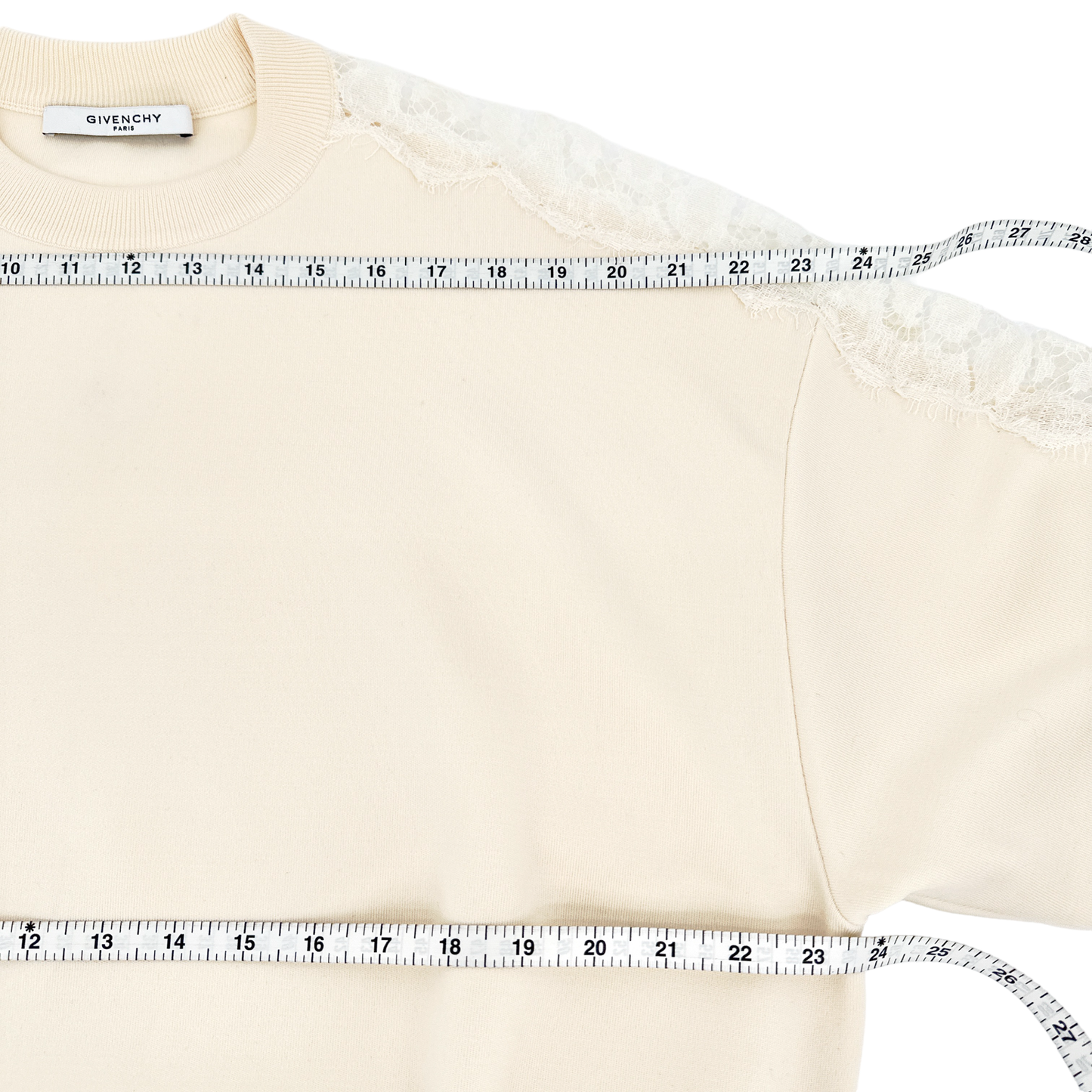 GIVENCHY Lace Insert Sweatshirt S