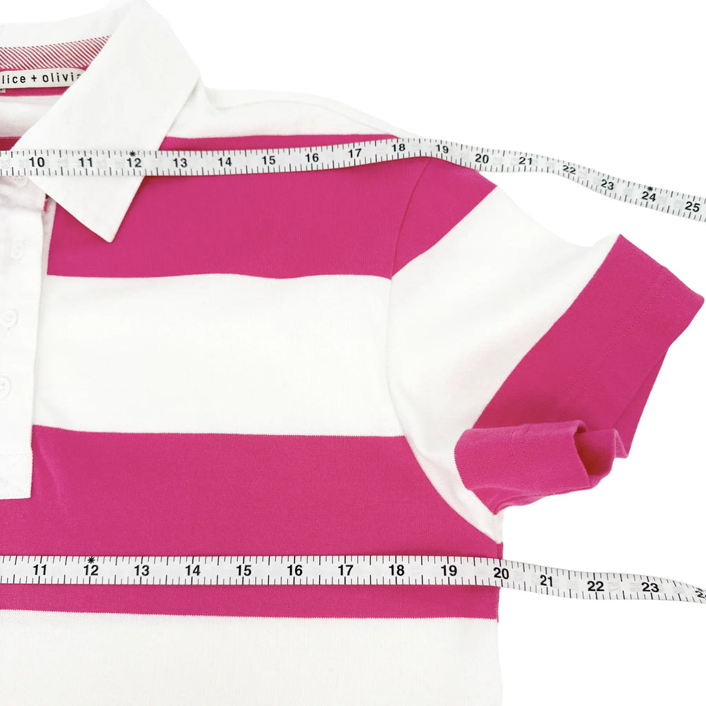 ALICE+OLIVIA Treva Boxy Polo Shirt M - flyKAMP