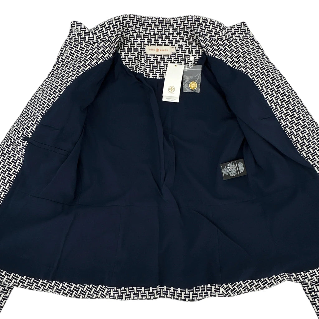 TORY BURCH Cameron Jacket in Navy & Ivory 4|S - flyKAMP
