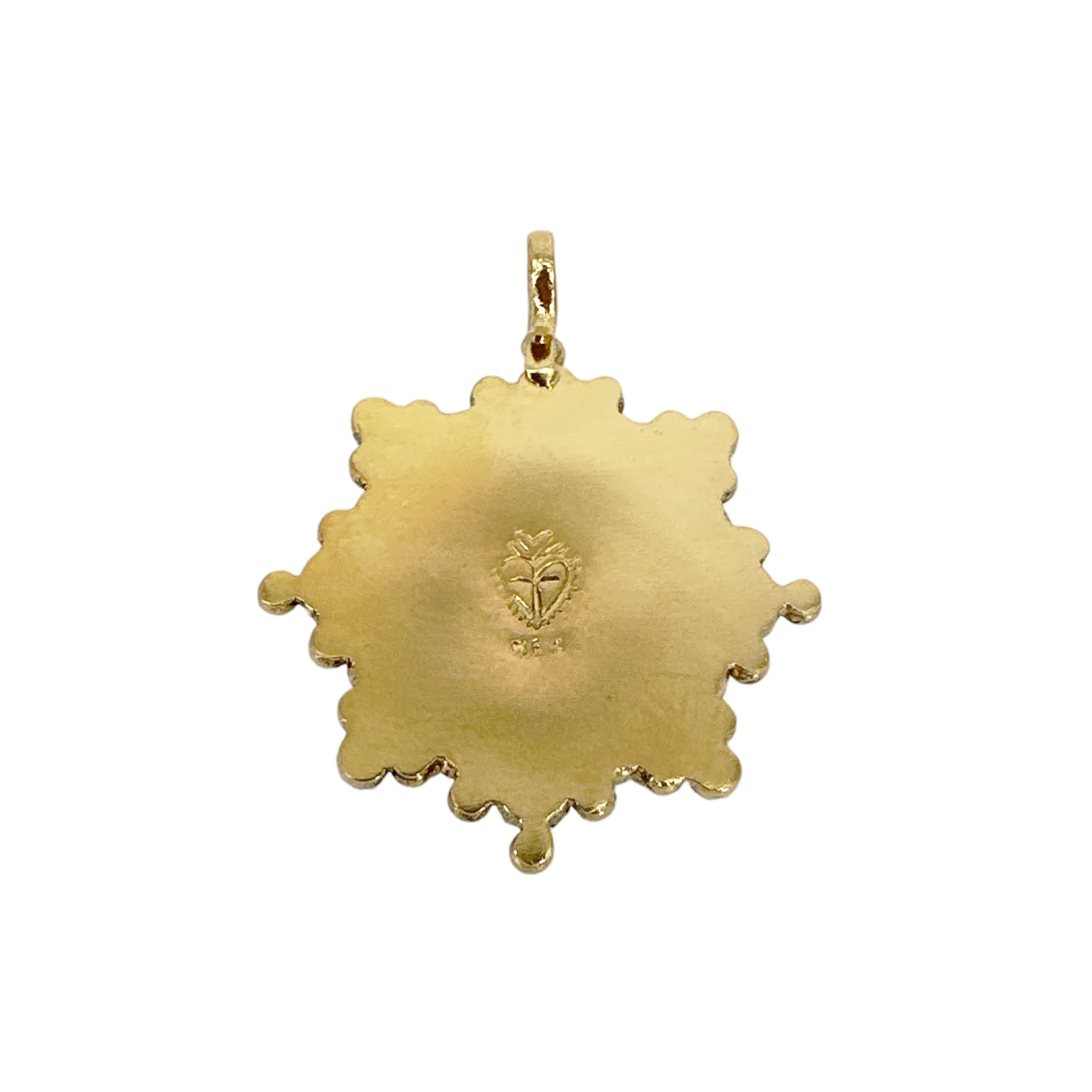 VIRGINS SAINTS & ANGELS VSA Cloister San Benito Medallion in Gold - flyKAMP