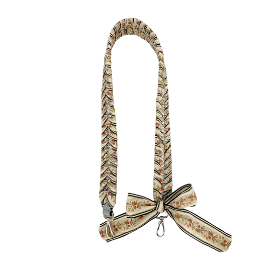 FENDI Floral Ribbon Guitar Bag Strap