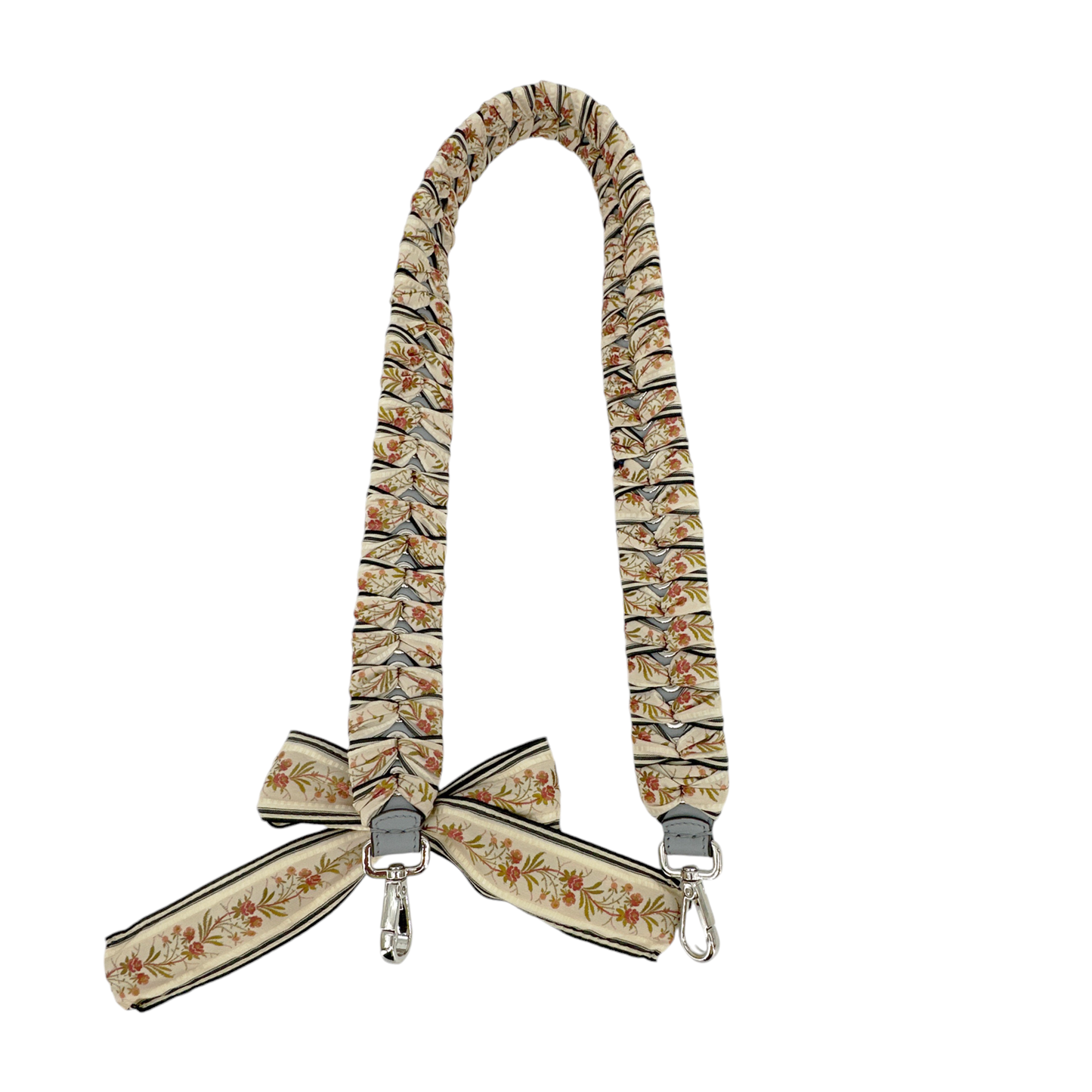 FENDI Floral Ribbon Guitar Bag Strap
