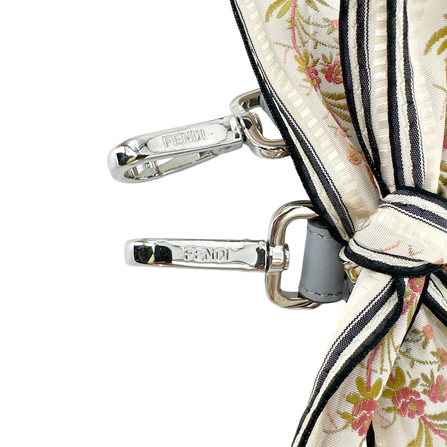 FENDI Floral Ribbon Guitar Bag Strap