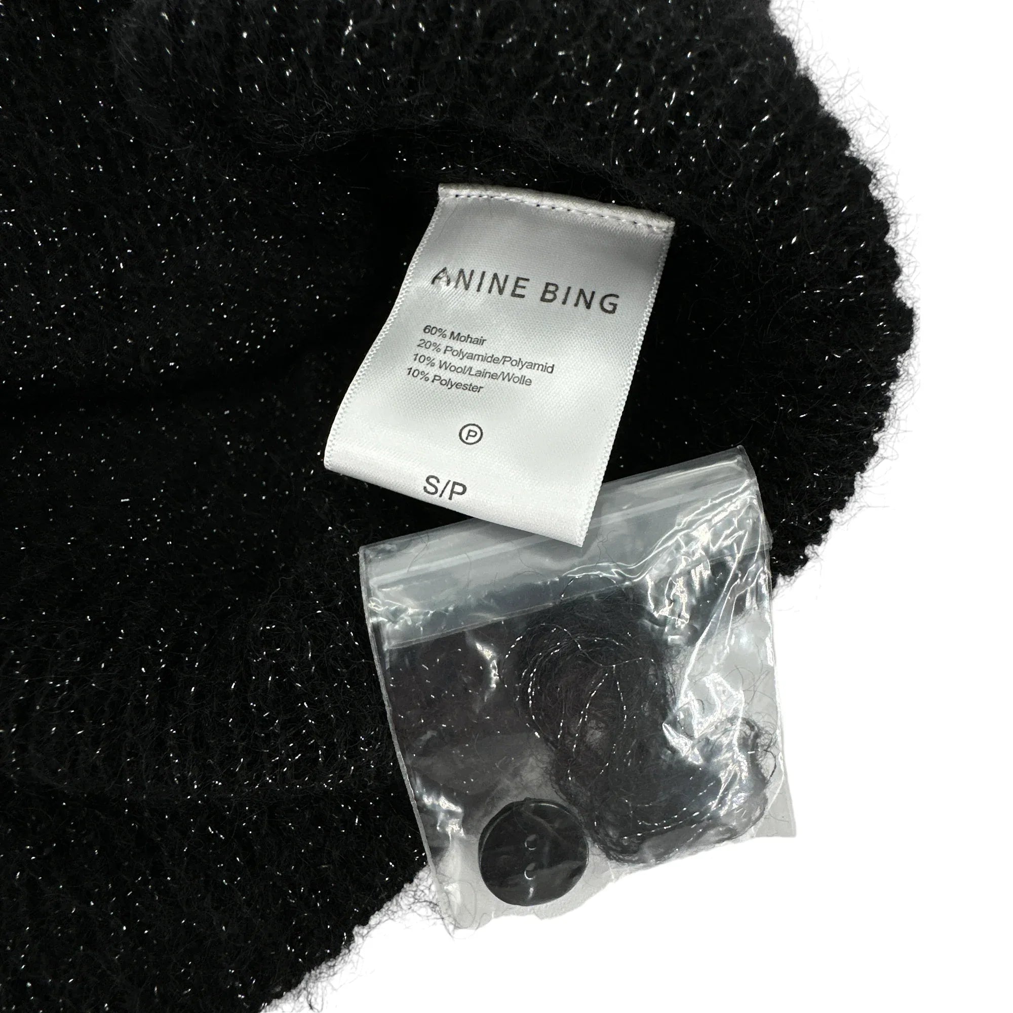 ANINE BING Mason Cardigan in Black S - flyKAMP
