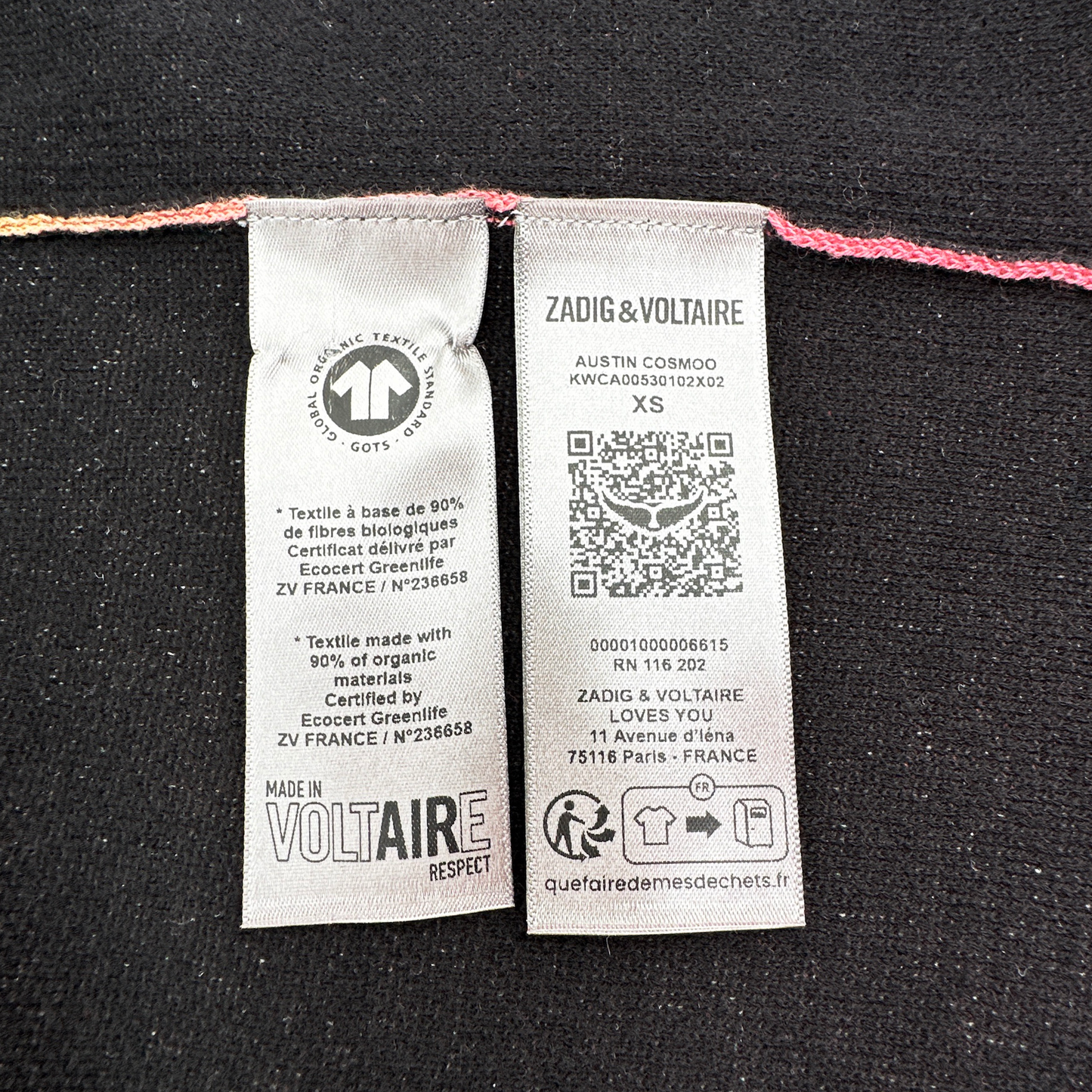 ZADIG & VOLTAIRE Austin Cosmoo Cardigan XS