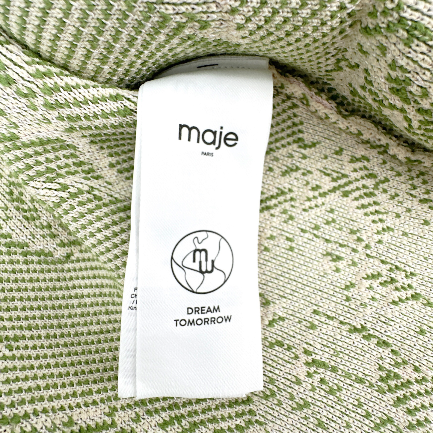 MAJE Aloha Beige Belted Cardigan Jacket 2|M