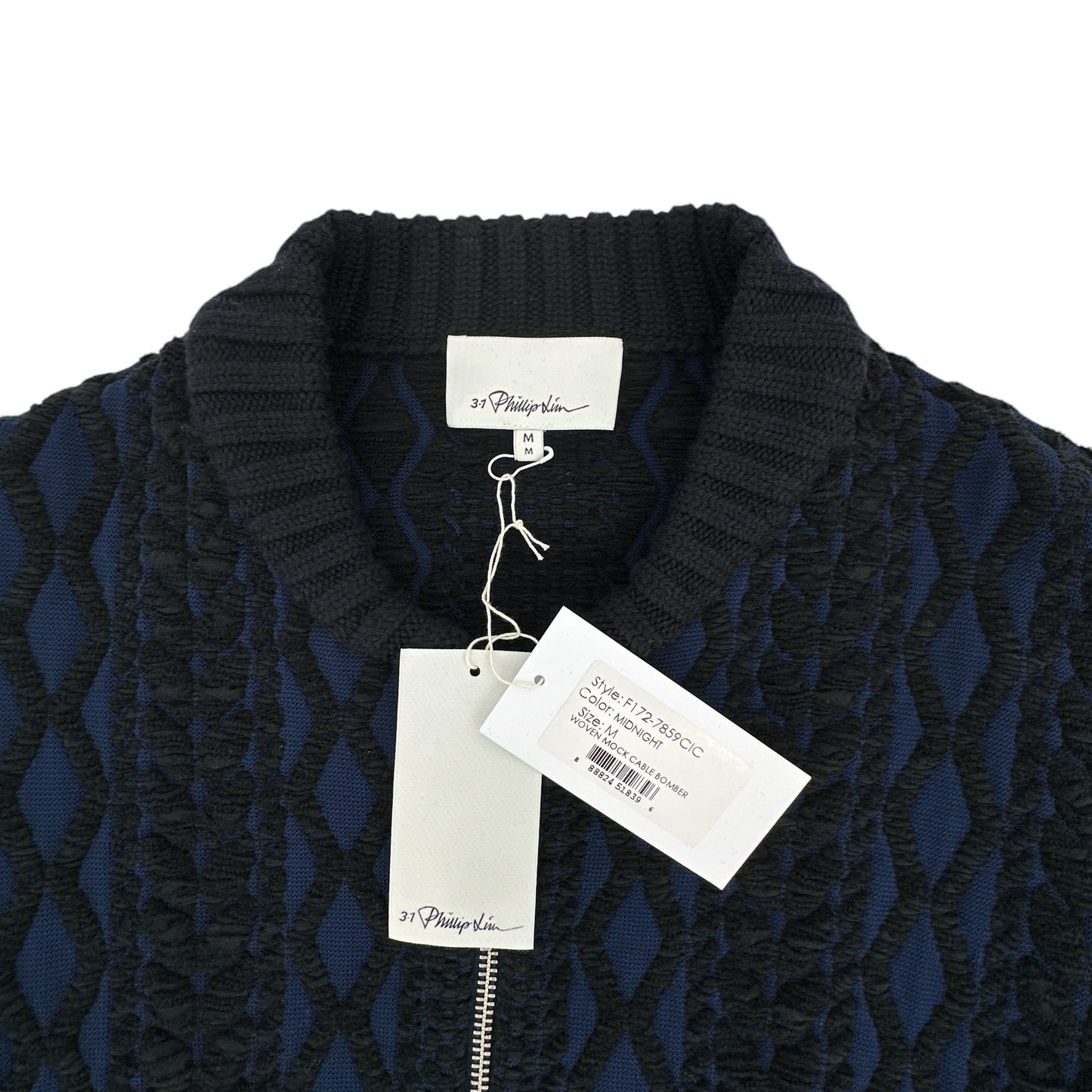 3.1 PHILLIP LIM Woven Mock Cable Bomber M