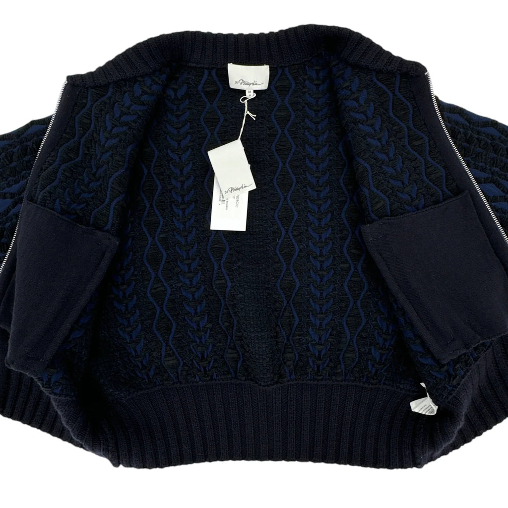 3.1 PHILLIP LIM Woven Mock Cable Bomber M - flyKAMP