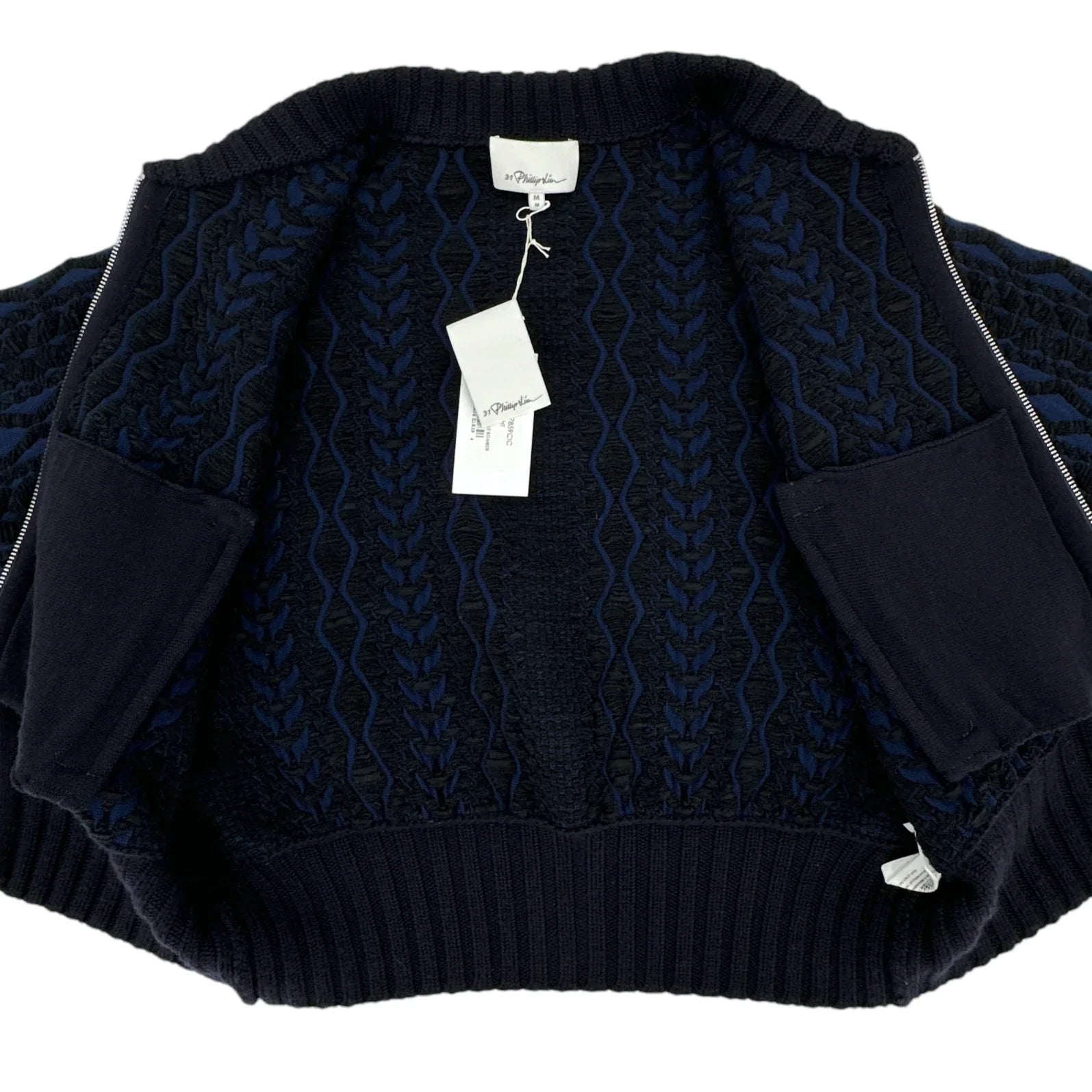 3.1 PHILLIP LIM Woven Mock Cable Bomber M - flyKAMP