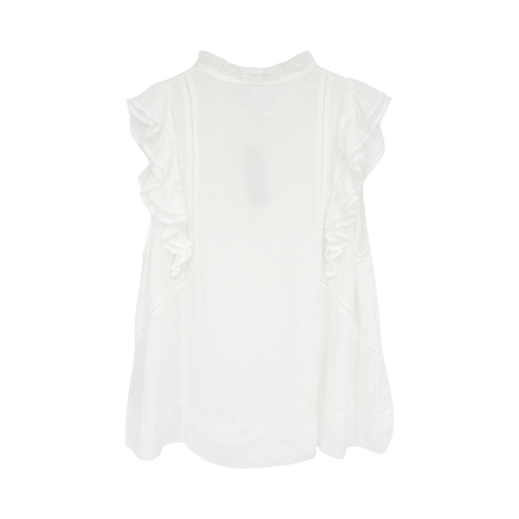 POUPETTE ST BARTH Paulina Blouse In Off White M Poupette St. Barth